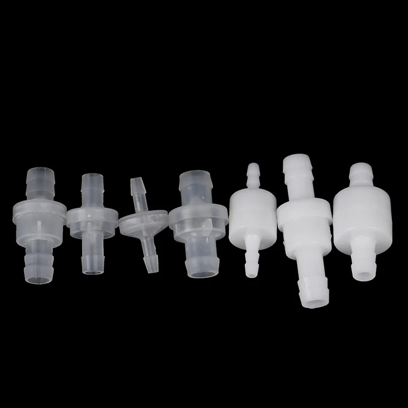 

1Pcs 4/6/8/12mm Plastic One Way Inline Check Valve Gas Air Liquid Water Fluids Valve for water petrol diesel oils or other