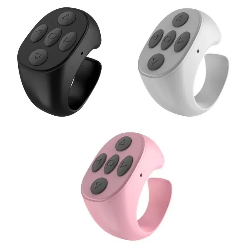 

For Tik Tok Ring Remote Control Portable Bluetooth-compatible Mobile Phone Selfie Timer Page Turner Controller Drop Shipping