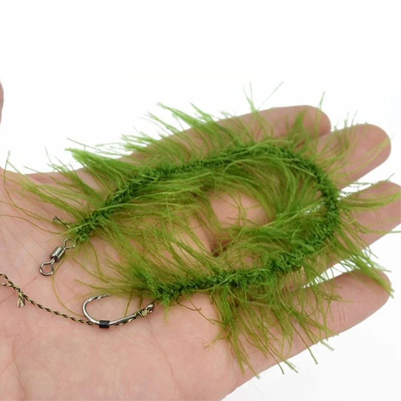 Рыболовный крючок Hirisi для ловли карпа готовый комбинированный волос готовые