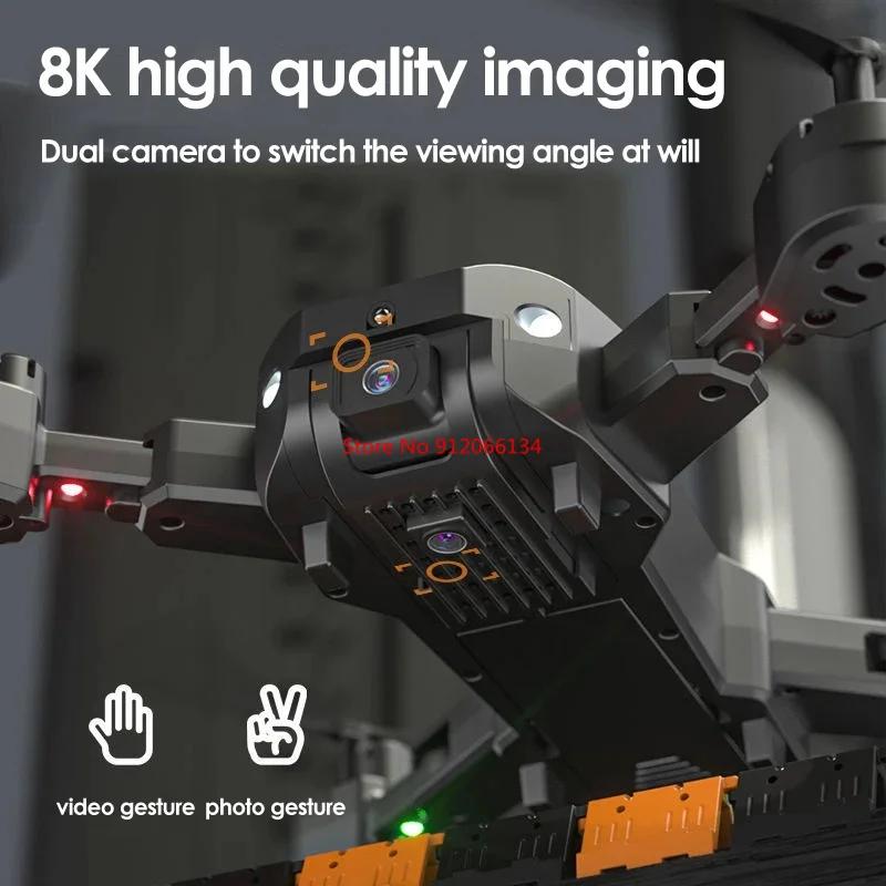 4K Wi-Fi Fpv Дроны Аэрофотосъемка Предотвращение препятствий Квадрокоптер RC Вертолет