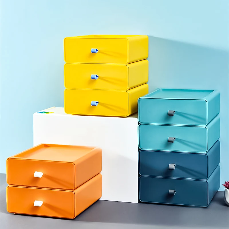 

Desktop Storage Drawers Storage Box For Office Stationery Dormitory Cosmetics Sundries Desktop Classification Artifact Organizer