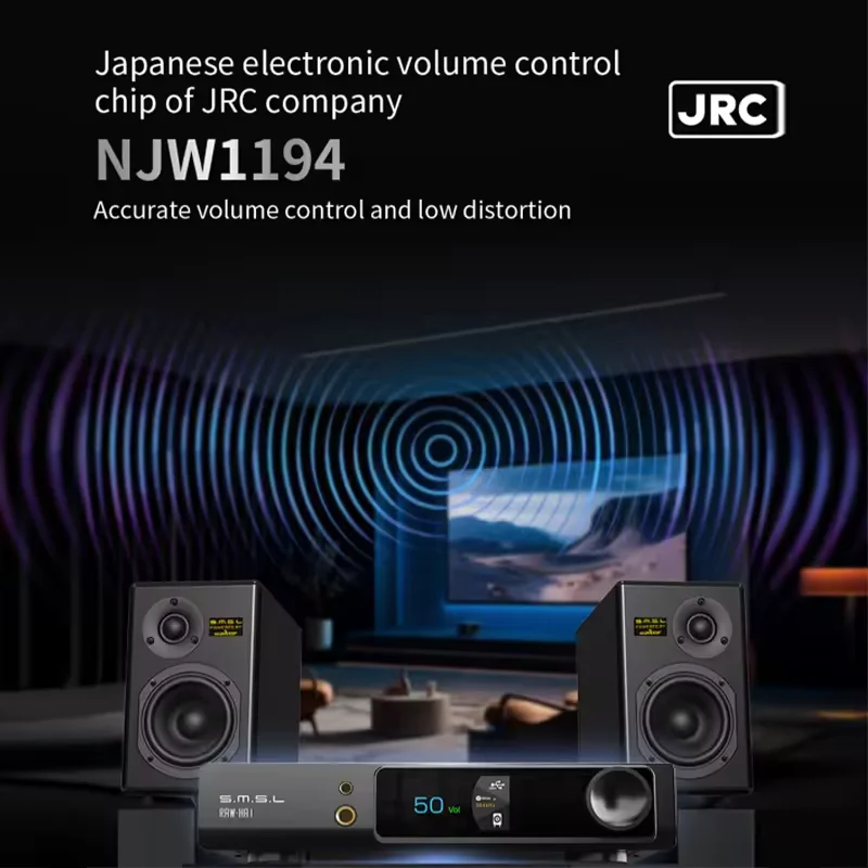 Фото ЦАП RAW-MDA1 с двумя декодерами ES9039Q2M, поддержкой MQA, MQA-CD, LDAC, Bluetooth 5.1, Hi-Res, с пультом ДУ SMSL MDA1 №2