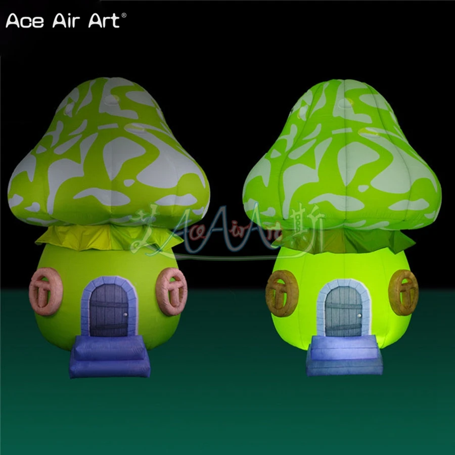 

2.5mH One Piece Inflatable Mushroom House Model For Outdoor Indoor Entertainment Party Made By Ace Air Art