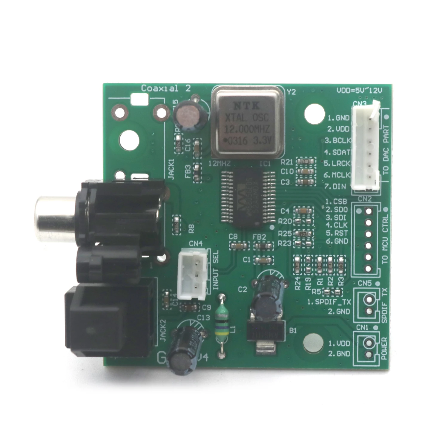 Плата аудиоприемника SPDIF WM8805