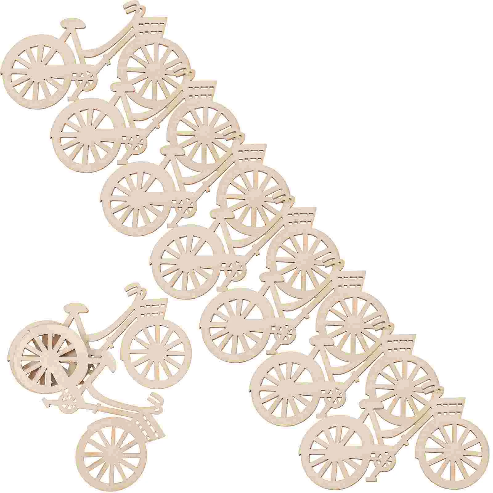 

12pcs Miniature Bikes Wood Bicycle Models Miniature Decorations Photo Props