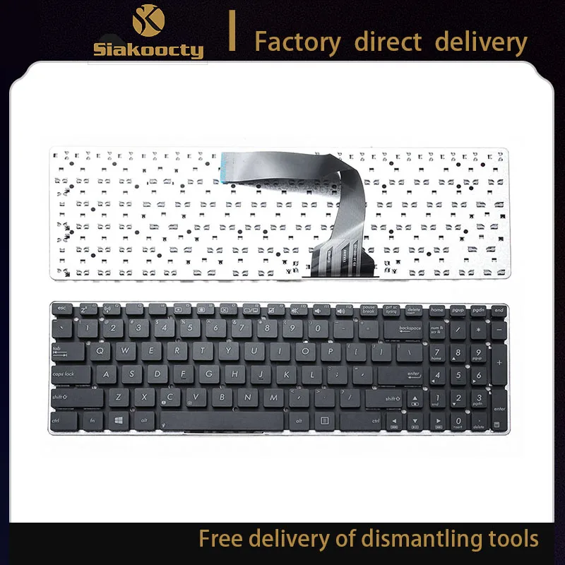 Siakoocty oem для ASUS K55V K55VD K55VJ K55VM K55VS K55XI Series Клавиатура черная |