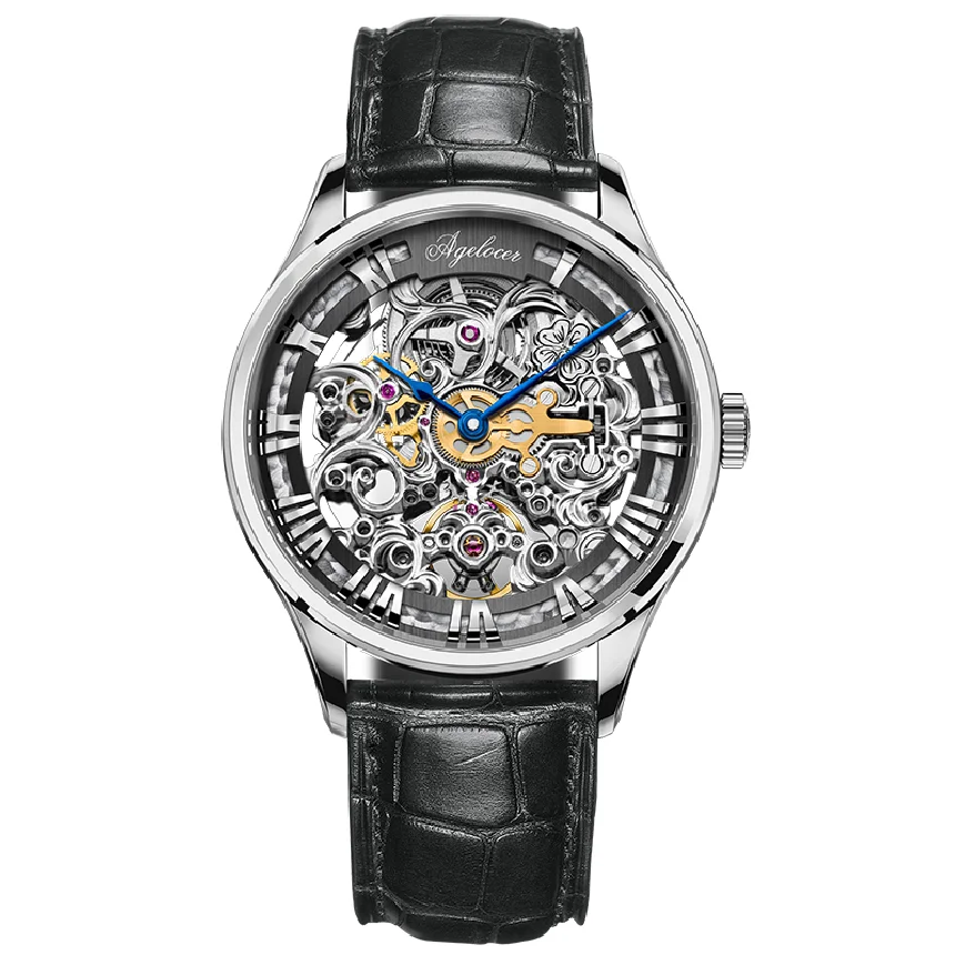 

AGELOCER Original Brand Men Automatic Mechanical Watch Skeleton Military Relogio Male Montre Men Watches Relojes Hombre