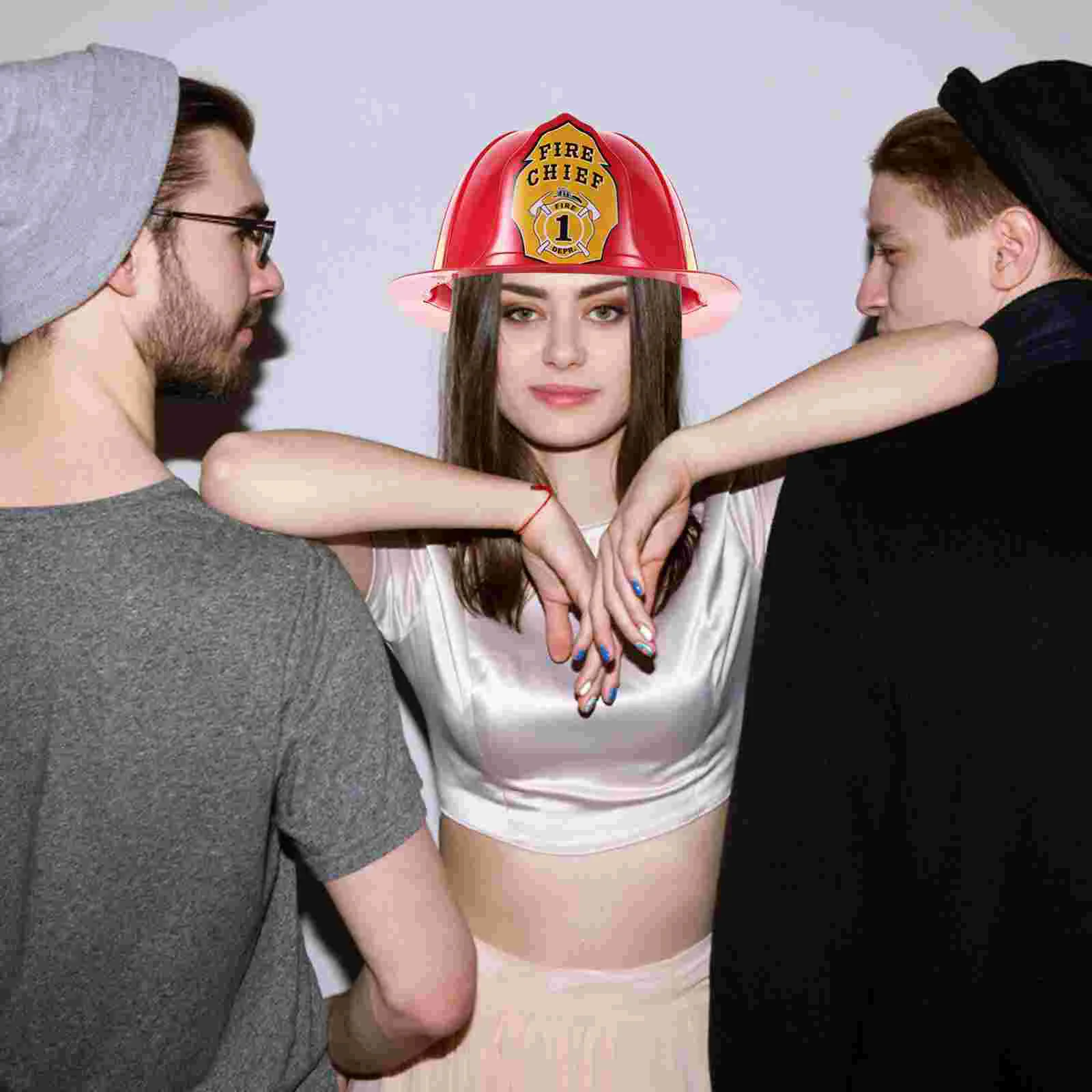 Ролевая игра красная шляпа пожарного поставка для косплея аксессуар костюма