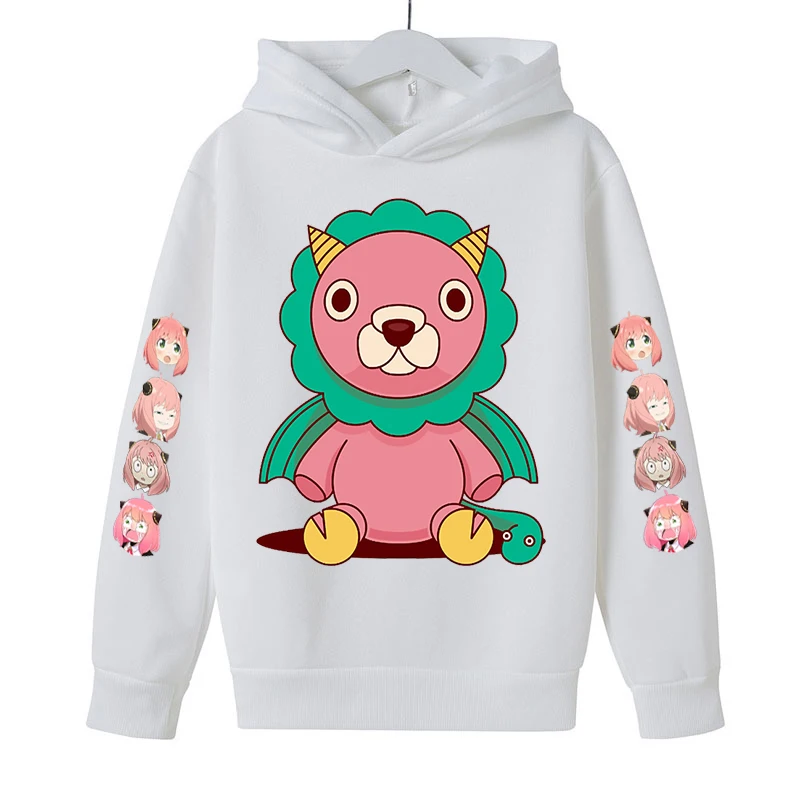 

Anya Forger and Mr. Chimera 4-16 Years Kids Hoodies Fashion Boys Girls SPY X FAMILY Print Sweatshirts Casual Children's Clothing