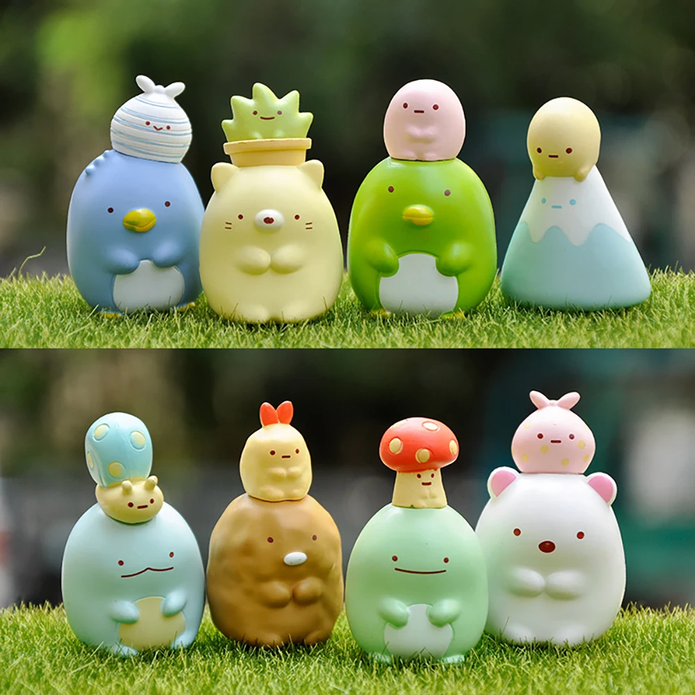 

8Pcs/Lot Cute Corner Biological Hand Doll Resin Craft Figurine Cake Decorating Software Room Tabletop Decoration Crafts