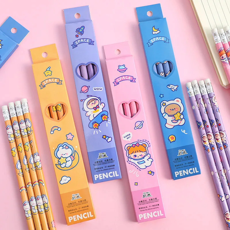 

Карандаши деревянные для девочек, стандартные принадлежности для письма и рисования, школьные и офисные канцтовары, 20 коробок/комплект