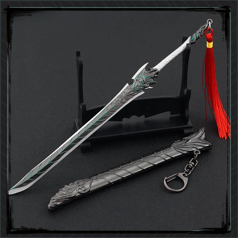 

Wu Geng Period Animeg Peripherals The Underworld Eternal Night with A Sheath 22CM Weapon Prop Cosplay Weapons Chinese Sword Toy