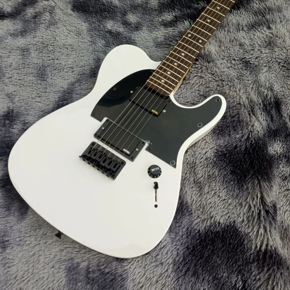 

Горячая электрическая гитара Ярко-белая EMG пикап Jim Root Подпись TL замок для гитары пуговицы красное дерево фингерборд Высокое качество Фабри...