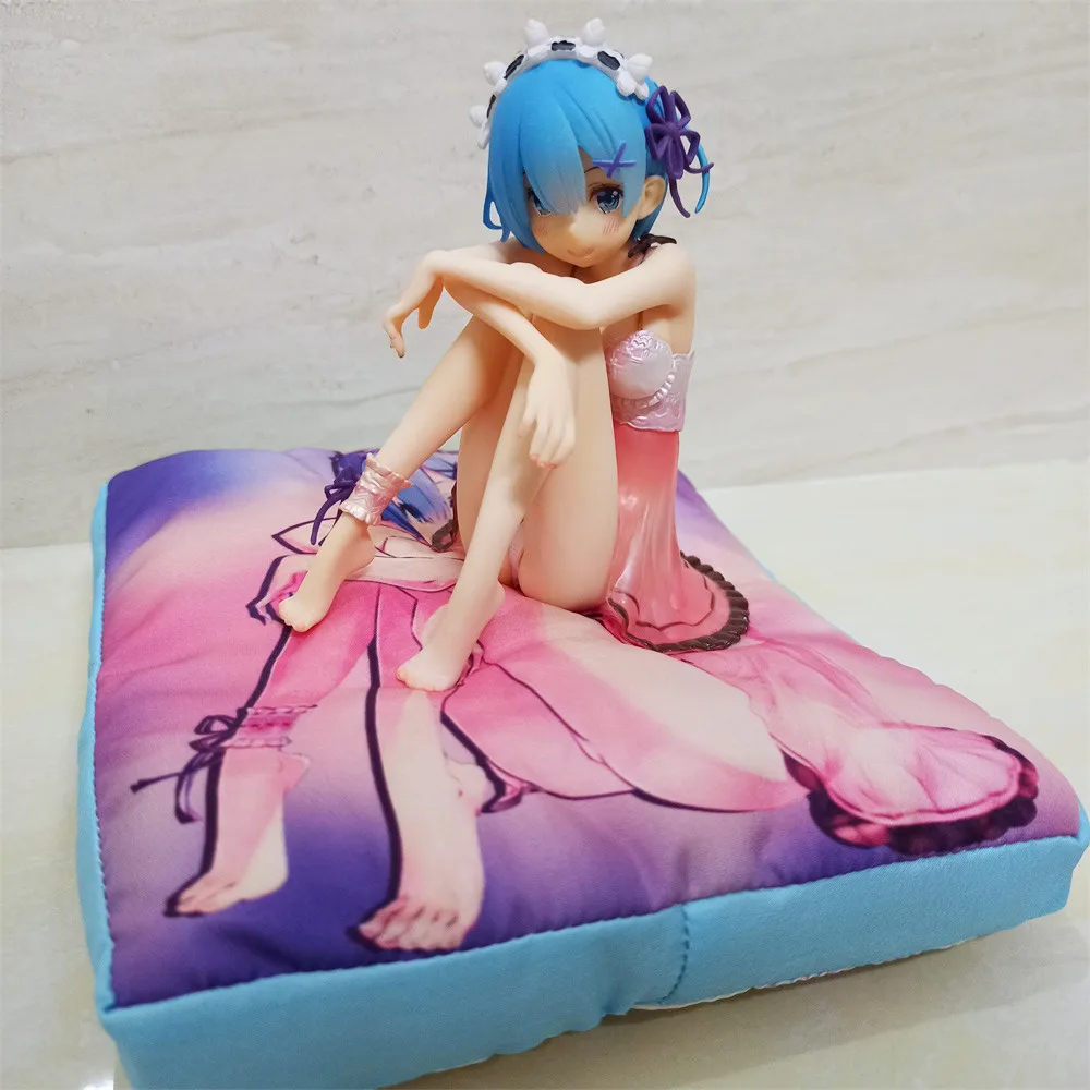 

Anime Re Life In A Different World From Zero Remu Pajamas Sitting Position PVC Action Figure Collectible Model Doll Toy 16cm