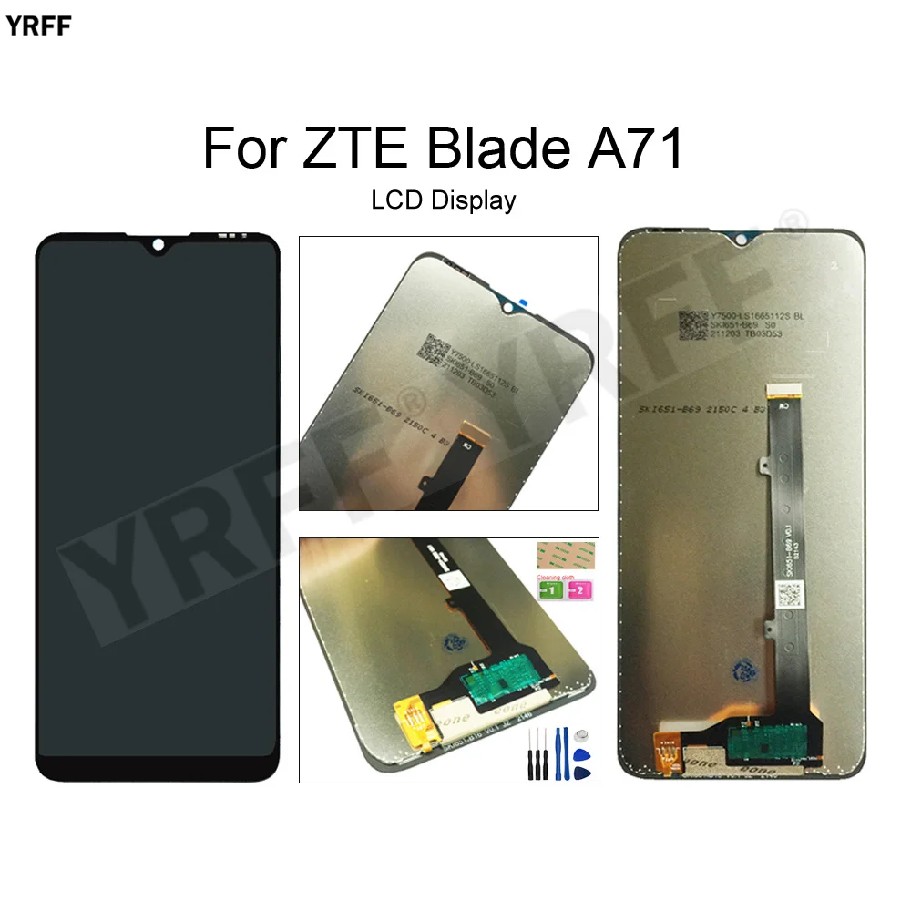 

Phone LCD Screens For ZTE Blade A71 LCD Display Touch Screen Digitizer 6.52'' Glass Panel Sensor Parts Mobile Phone Repair Parts