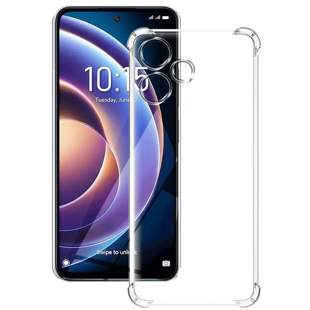 Противоударный силиконовый мягкий чехол для Xiaomi Redmi 12C 13C Note 13 12 Pro Plus 12S прозрачный