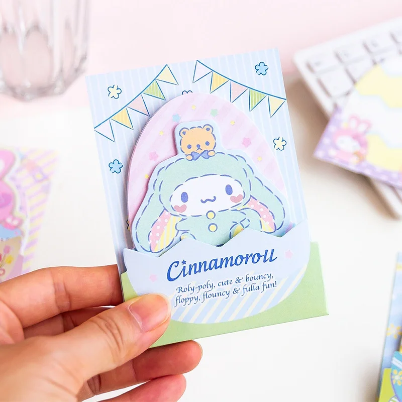 Фото Набор из 24 штук: блокноты Sanrio Kuromi, Pochacco, Cinnamoroll, Cute Melody N Times, канцелярские товары, этикетки, закладки, школьные принадлежности №5