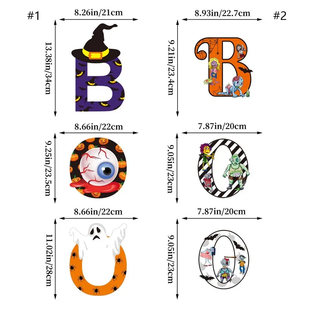 ny duch dynia Halloween BOO wisiorek straszny wykwintny papierowy baner kreskówka tło wisząca flaga Home Decor