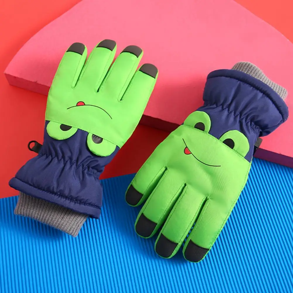 

Winter Gloves Full Finger Comfortable Keep Warm Windproof Winter Children Girls Boys Ski Gloves Skiing Gloves for Sports