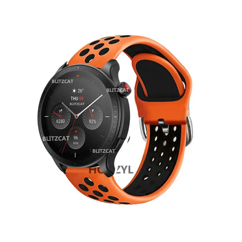 Silicone Bracelet For Amazfit GTR 3 Pro Watch Band Wrist Strap For Huami Amazfit GTR 4/3/2/2e/47mm/Stratos 3/2s Smartwatch Strap