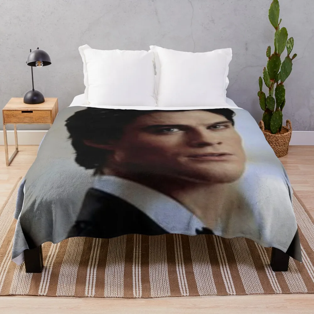 

damon Throw Blanket shaggy blanket soft plaid velor blankets crochet crochet