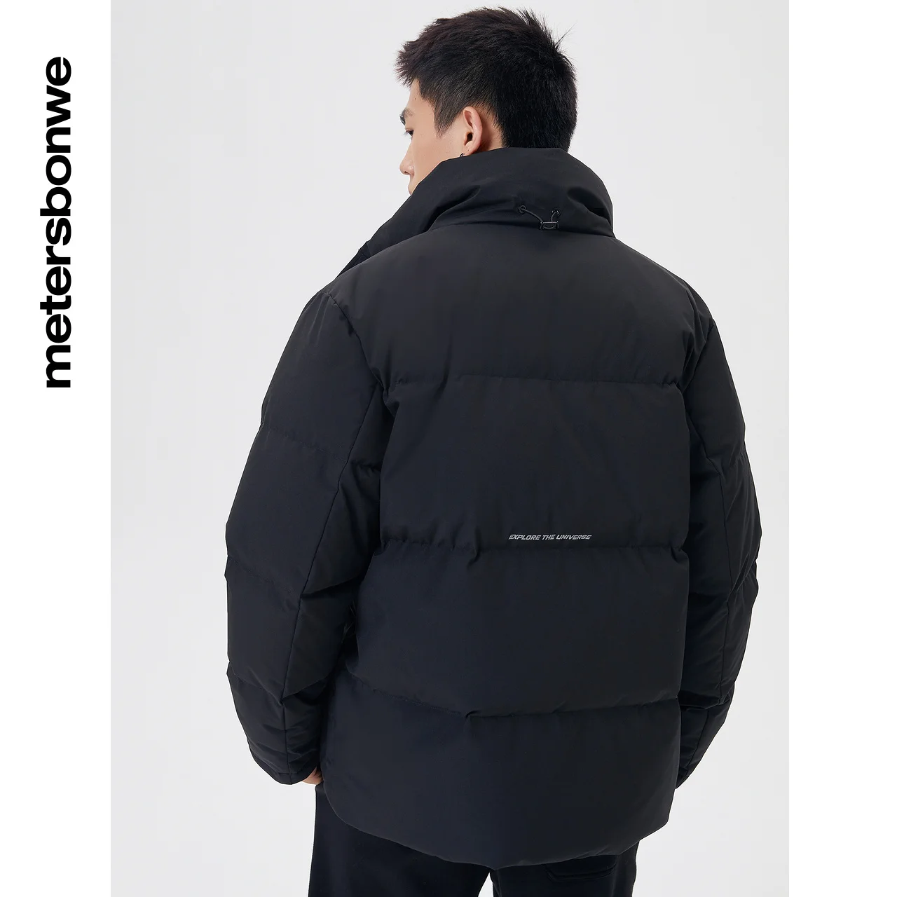 Metersbonwe Stand Collar Thick Short Down Jacket For Men 80%Duck Down Casual Pocket Datail Warm Wear Loose Male Winter Down Coat