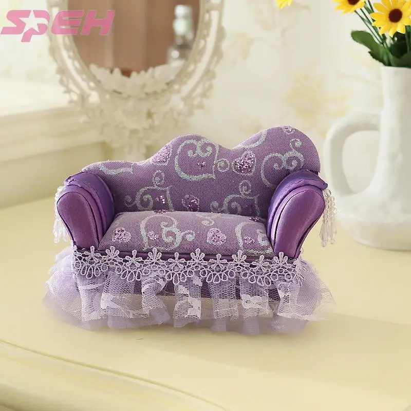 

Original design violet lace mini furniture furniture jewelry box recliner