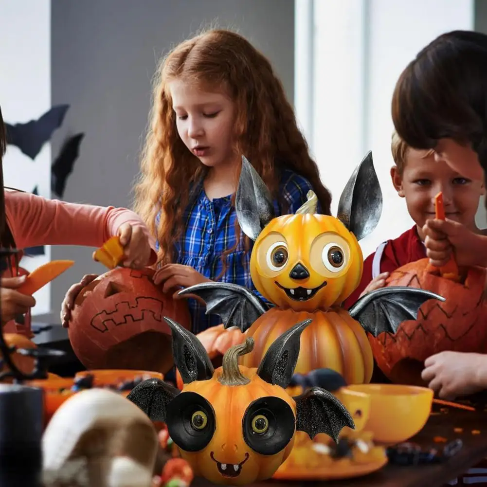 Статуэтка из смолы в виде тыквы Хэллоуин статуэтка летучей мыши Крылатая статуя