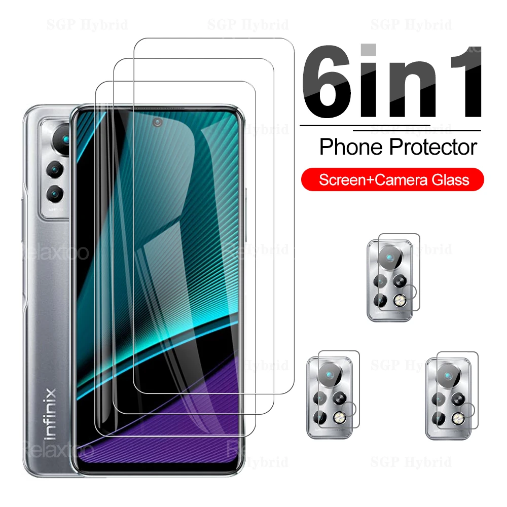 

6in1 Camera+Screen Protector Glass For Infinix Note 11 Pro Tempered Glass Infinix Note11 11Pro 11i 11s Infinix Hot 11 Hot11 Film