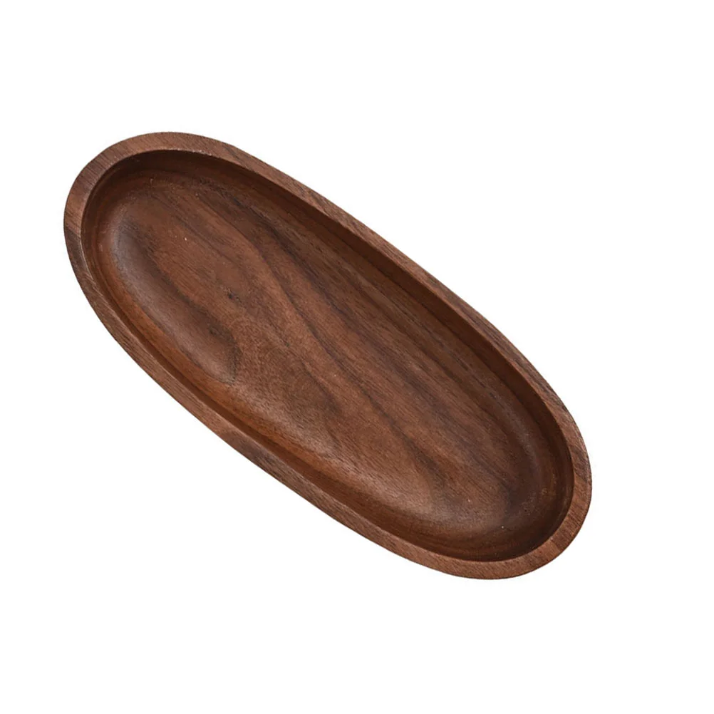 

1Pc Cake Dish Ship Type Tray Storage Tray Decorative Plate (Coffee)