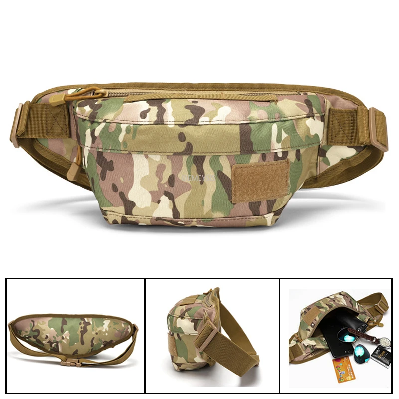 

Tactical Pistol Waist Bag 800D Waterproof Oxford Durable Military Training Combat Bags Outdoor Hunting Hiking Waist Packs