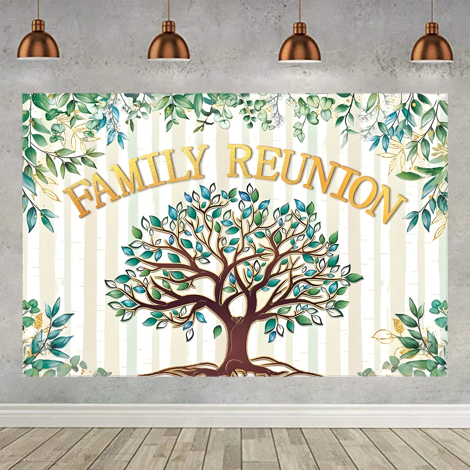 Фотофон с изображением семейного объединения 5x3 фута дерева добро пожаловать в