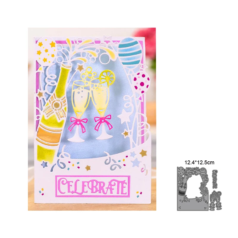 Облако листья Вечеринка фон металлические вырезанные штампы декор Скрапбукинг