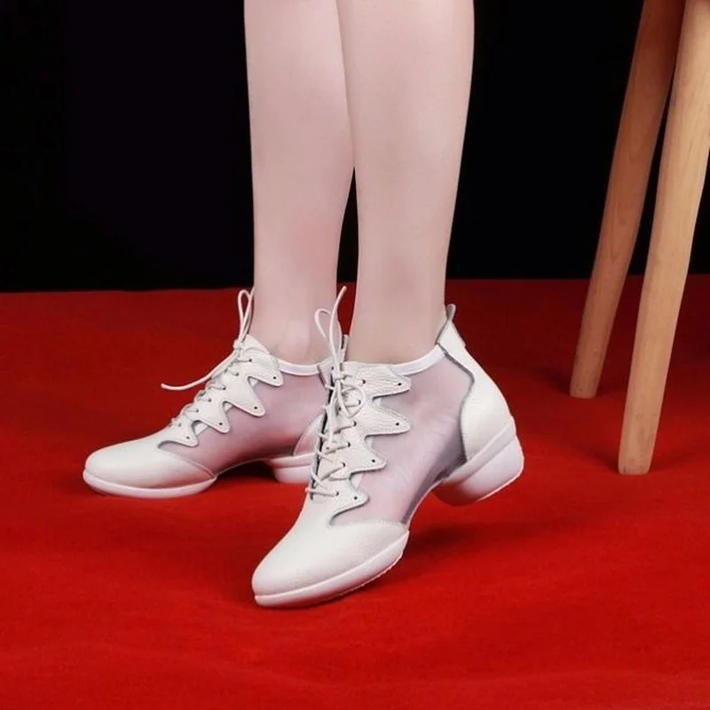 

Women's Dance Shoes Soft Outsole Woman Breath Jazz Hip Hop Shoes Sports Sneakers Ladies Girl's Modern Jazz Dancing Shoes