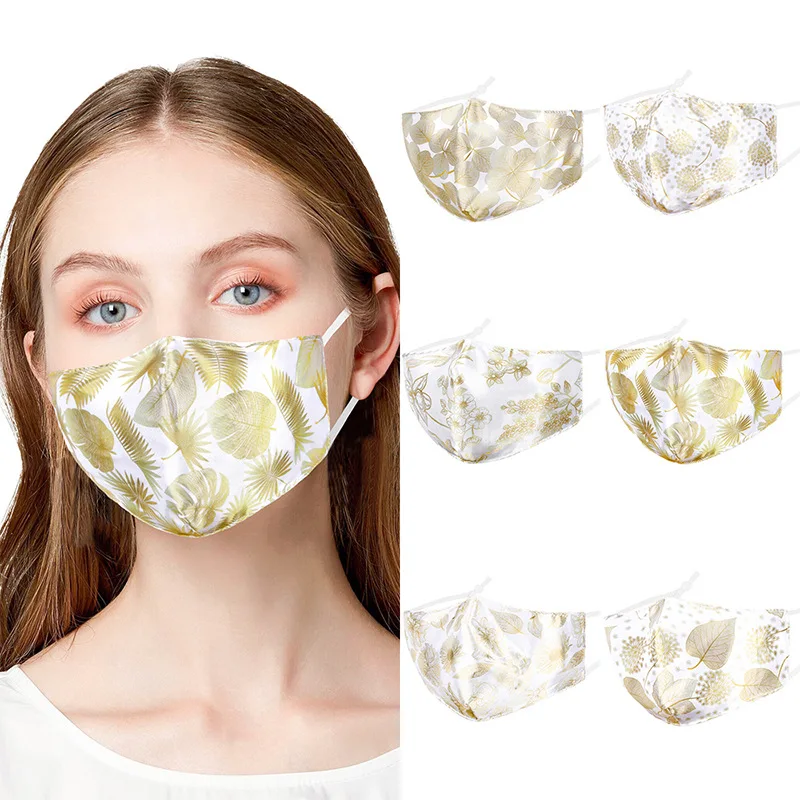 

High Quality Mulberry Silk Masks Dust-proof Filter Natural Silk Face Mouth Masks Sunscreen Facemask Women Fashion Masks Washable