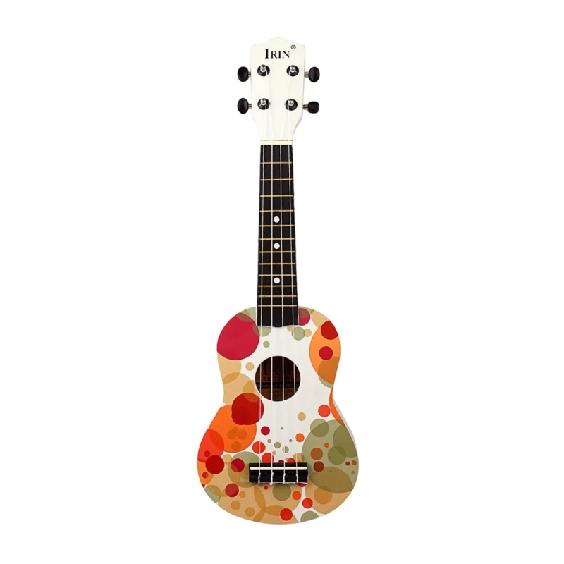

21inch Colorful Bubble Ukulele 4 Strings Small Guitar Simple Nylon Strings Ukulele for Beginner Kids Musical Instrument