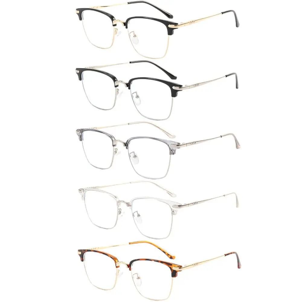 

Women Vision Care Square Frame Metal Anti-UV Blue Rays Glasses Eyeglasses Students Eyewear Computer Goggles