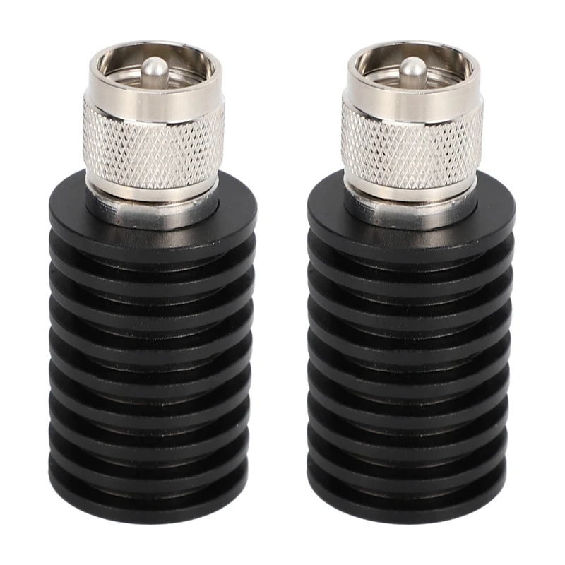 

2 Pcs RF Coaxial 25W U Style UHF PL259 M Male Connector 50 Ohm DC-1Ghz Dummy Load Plug
