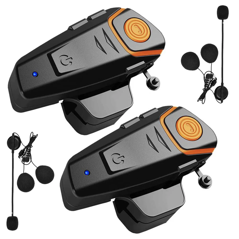 

Bluetooth Headset Intercom Motorcycle Helmet interphone 1000m Walkie-Talkie Headphone Waterproof Wireless Communication System