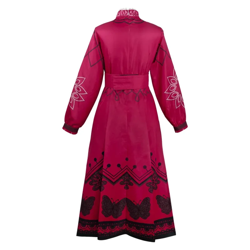 Аниме очаровательный бабушка Альма полный комплект красное платье Хэллоуин