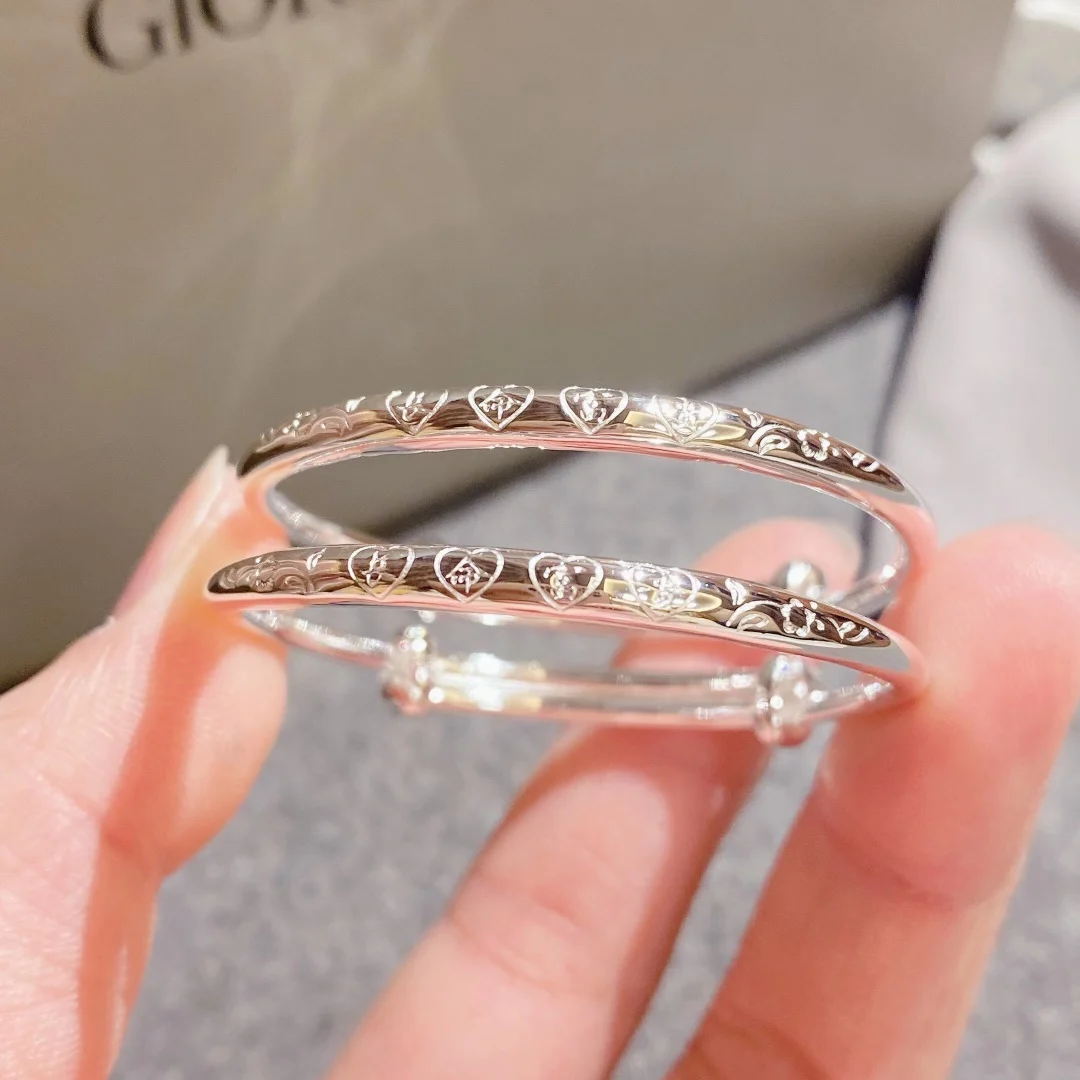 

baby's round belly printing push-pull bracelet