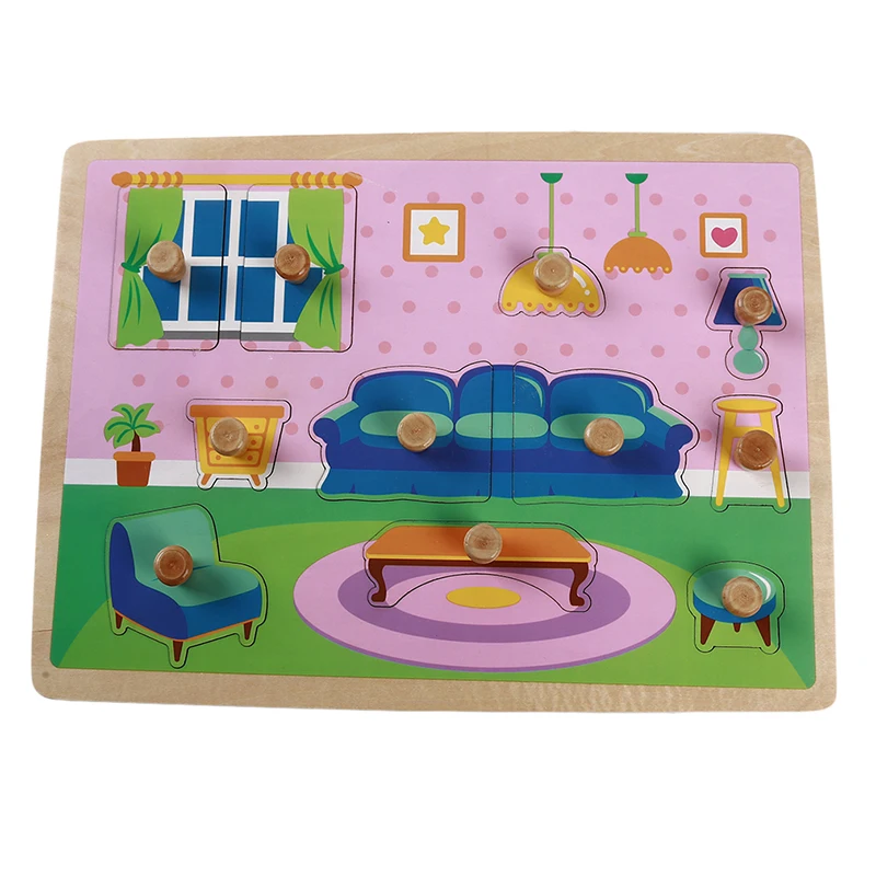 

Hot Sale Kids Puzzle Toy Cartoon Printing Wooden Puzzles Jigsaw Baby Educational Learning Toys For Children Gift