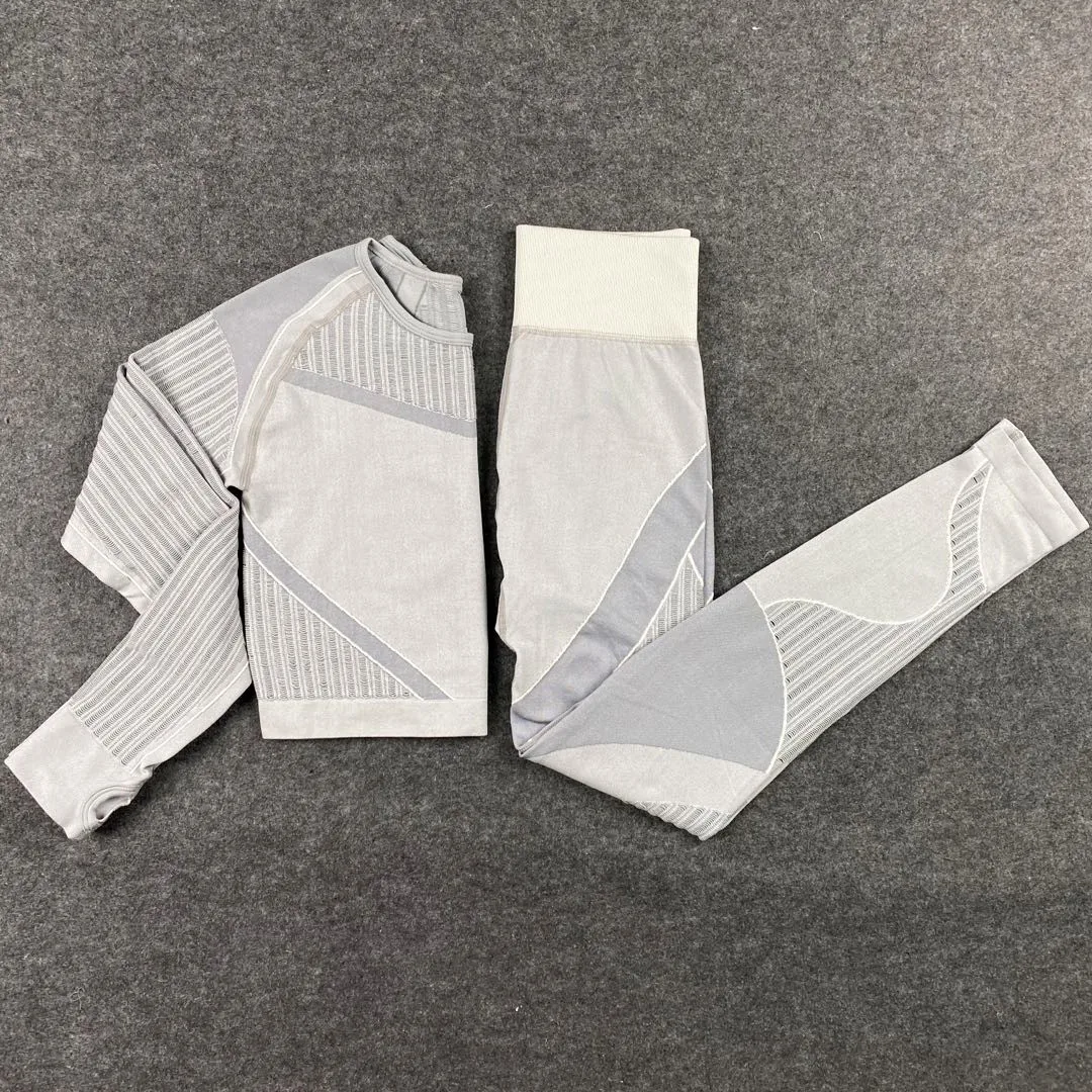 

Out Yoga Set Seamless 2 Piece Gym Outfits Fitness Sports Workout Suits Active Wear Running Sportswear Tracksuit