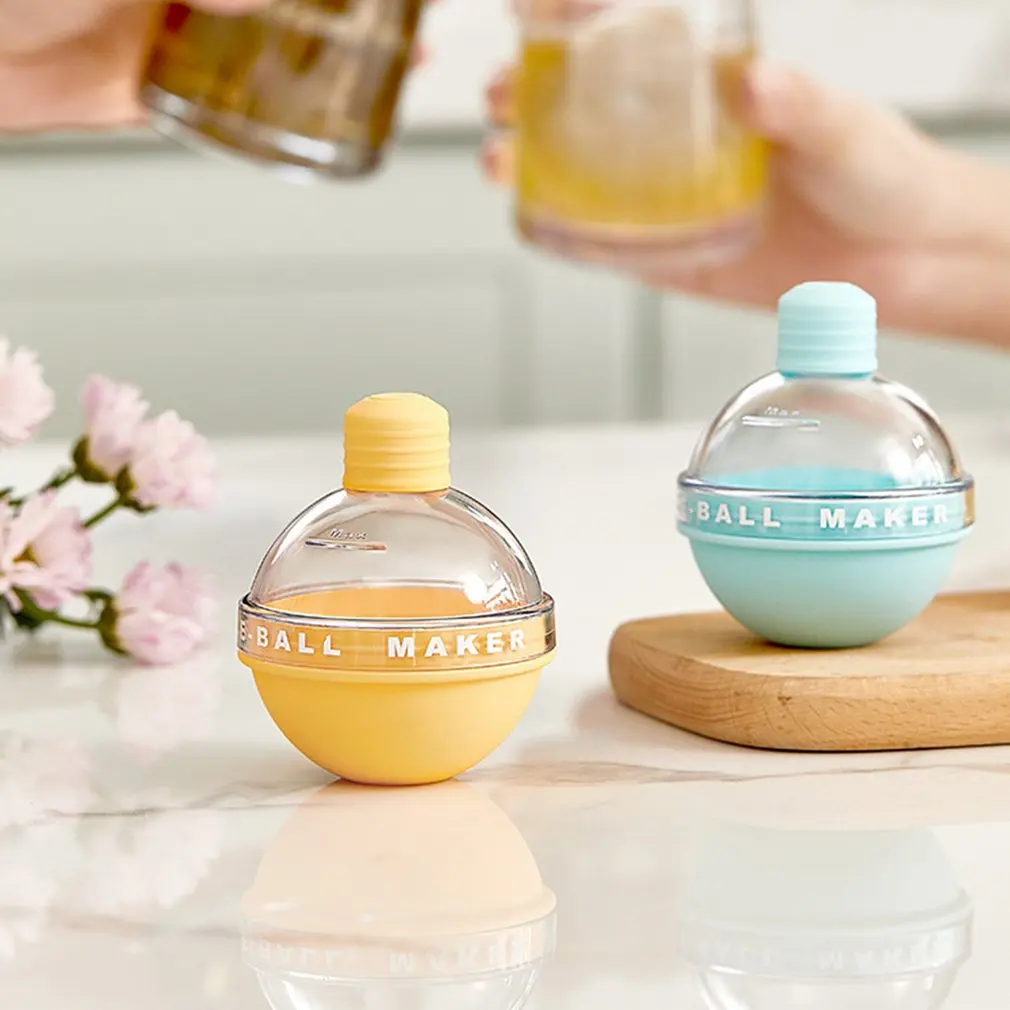 

1/4PCS Ice Tray Mold Silicone Household Ice Cube Spherical Ice Tray Kitchen Tool Round Small Light Bulb Ice Ball Mold