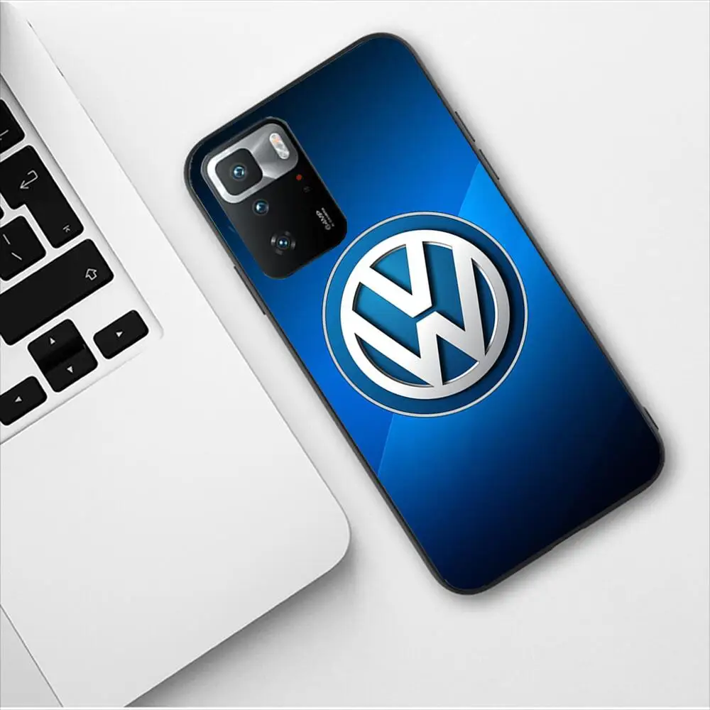 Volkswagen Car Logo Luxury Design New Phone Case for Redmi 9 9A 7A 10 8A 10A 8 Note 11 10S 7 11S Plus POCO X3 Pro Fashion Covers