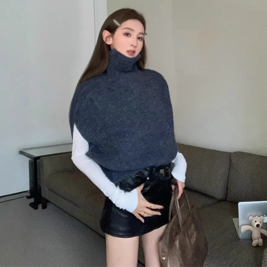 Винтажный элегантный дизайн чувственный свободный крой вязаный