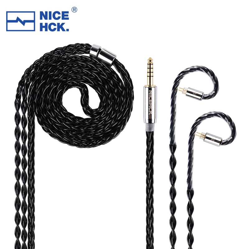 NiceHCK BlackCat Ultra 8-жильный кабель для наушников из цинкового медного сплава