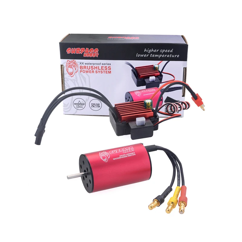 

Бесщеточный водонепроницаемый мотор 2440 и комплект 35A ESC для радиоуправляемого автомобиля 1/10 Surpass Hobby