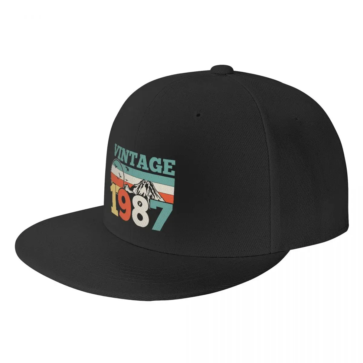 

Cool Vintage 1987 Birthday Hip Hop Baseball Cap for Men Women Personalized Snapback Unisex Dad Hat Summer