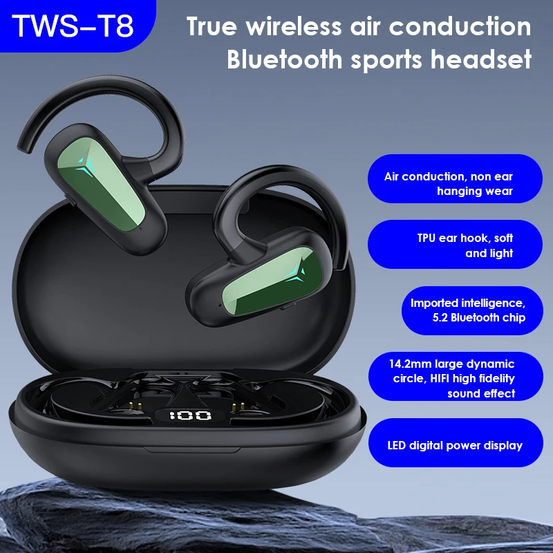 

Sport Earbuds Dust-proof Ear Mounted Wireless Headphones Touch Control Tws Headset Headphones Headset Tws